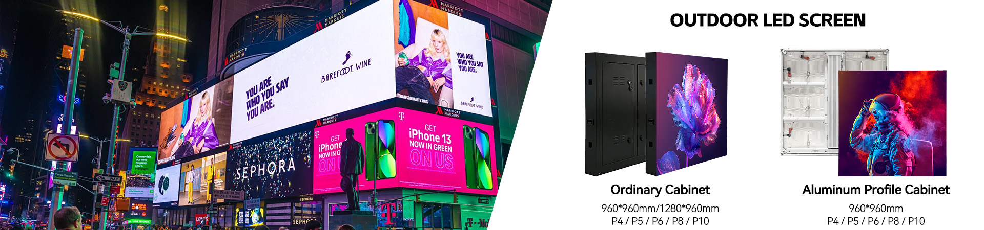 Outdoor fixed LED display