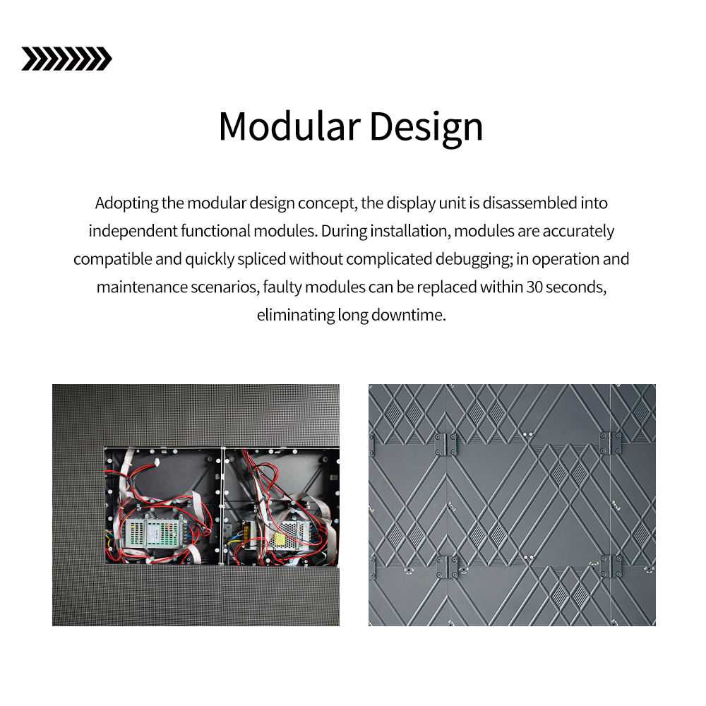 Details zur dreiteiligen Posterwand aus Aluminium-Druckguss – 1000 mm Breite und Höhe_08