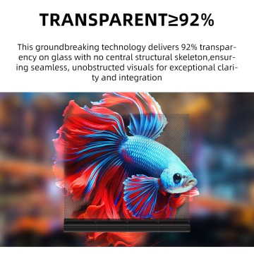 Écran holographique à maille LED ultra-léger, sans joint et haute transparence pour l'éducation en intérieur