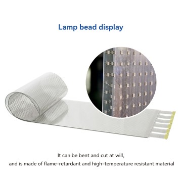 Tấm nền màn hình trong suốt, siêu mỏng, nhẹ và di động Crystal Mesh P6 P8 dành cho kính