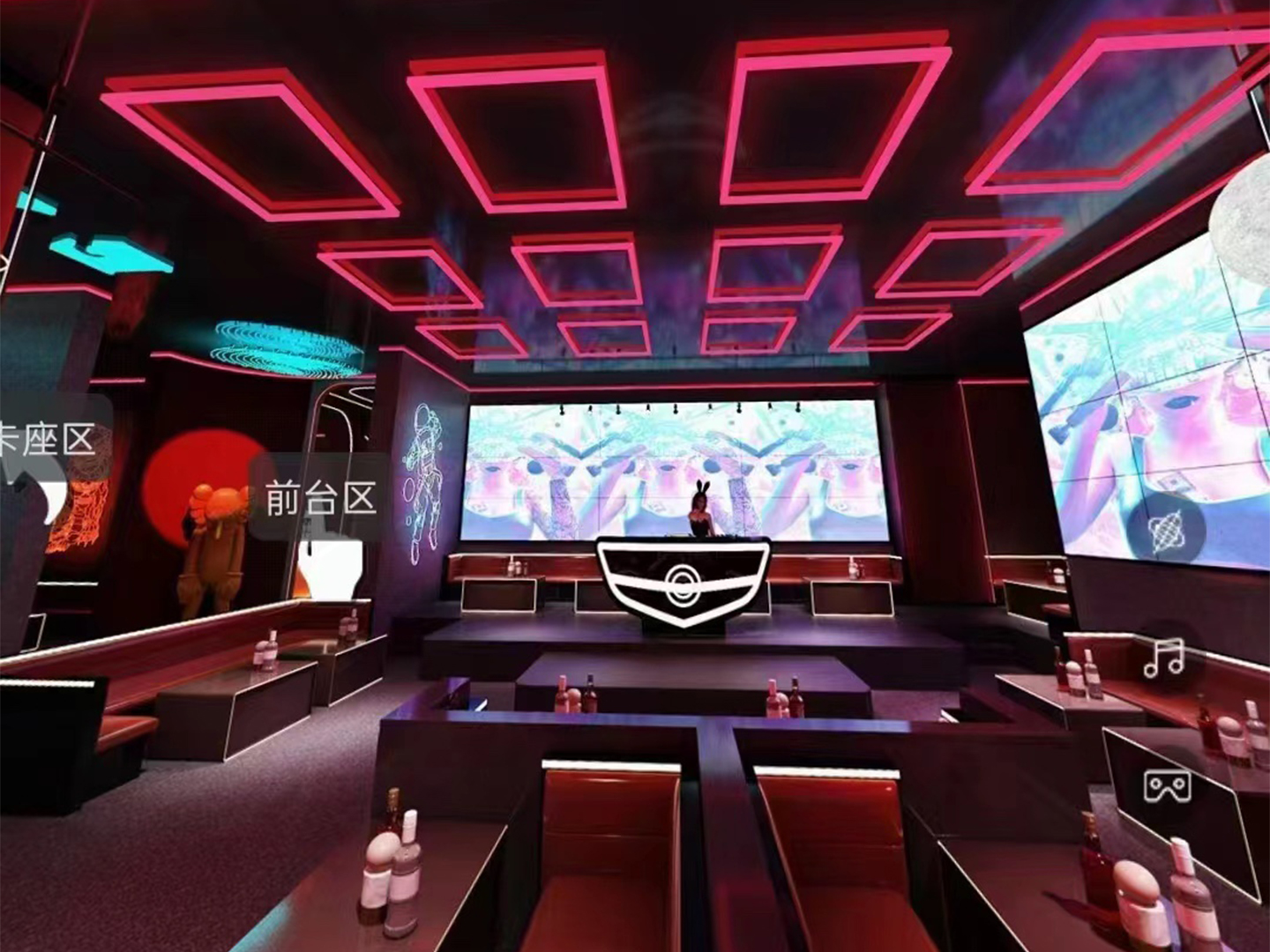 Lino Visino Completes Indoor P2 Special-Shaped LED Display Installation for a Luxury Night Bar
