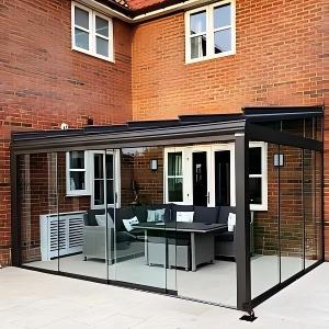 Karastatud klaas veranda ja pergola jaoks