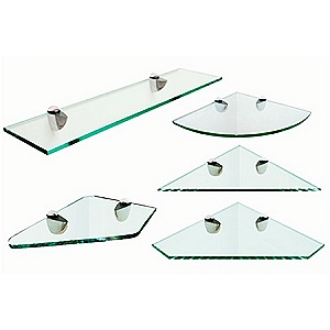 Polica iz kaljenega varnostnega stekla