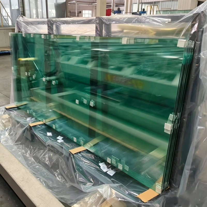 Шилэн гулгадаг хаалга - ESG 10мм тунгалаг хатууруулсан