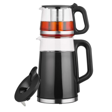 Double-Layer Mother-Son Glass Electric Tea Kettle with Multi-Gear Temperature Control