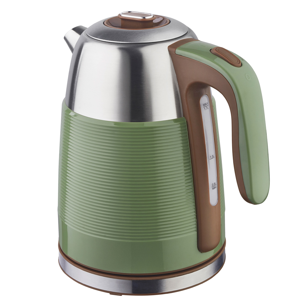 High Efficiency 1.7L Stainless Steel Electric Kettle...
