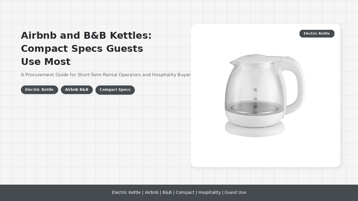 Airbnb and B&B Kettles: Compact Specs Guests Use Most