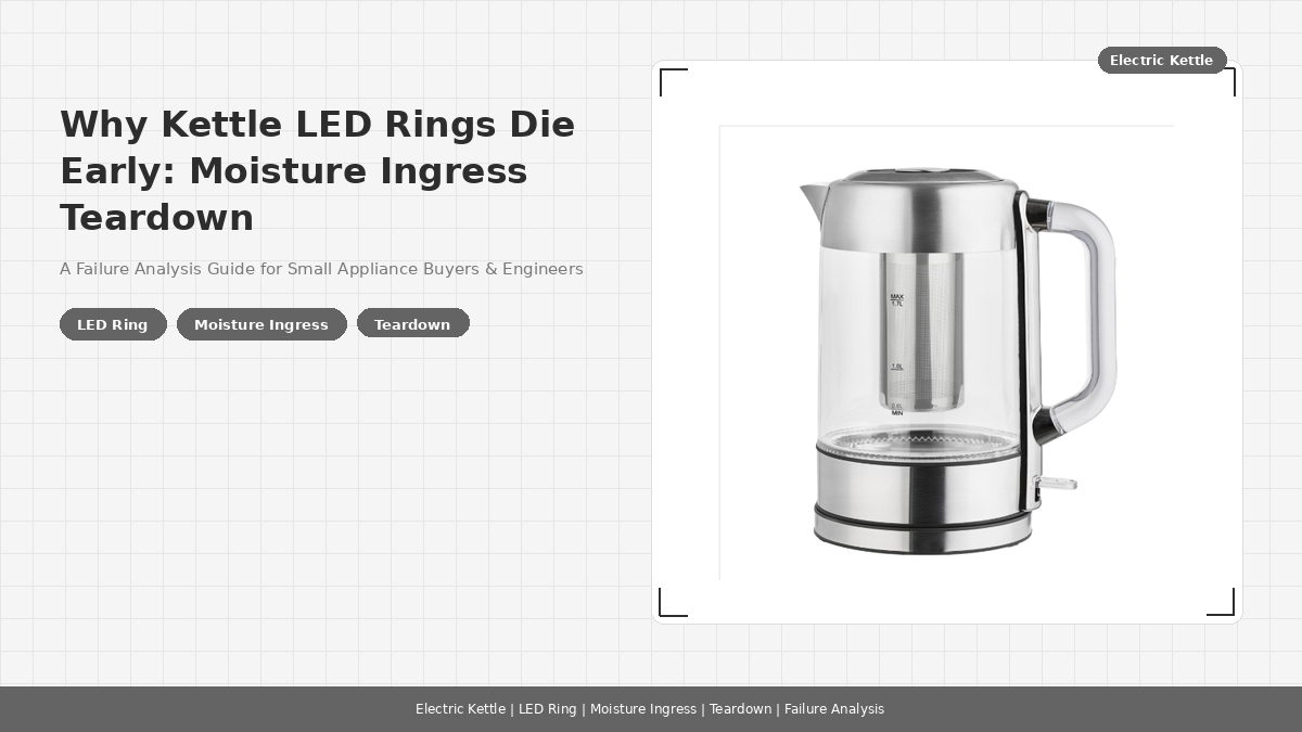 Why Kettle LED Rings Die Early: Moisture Ingress Teardown