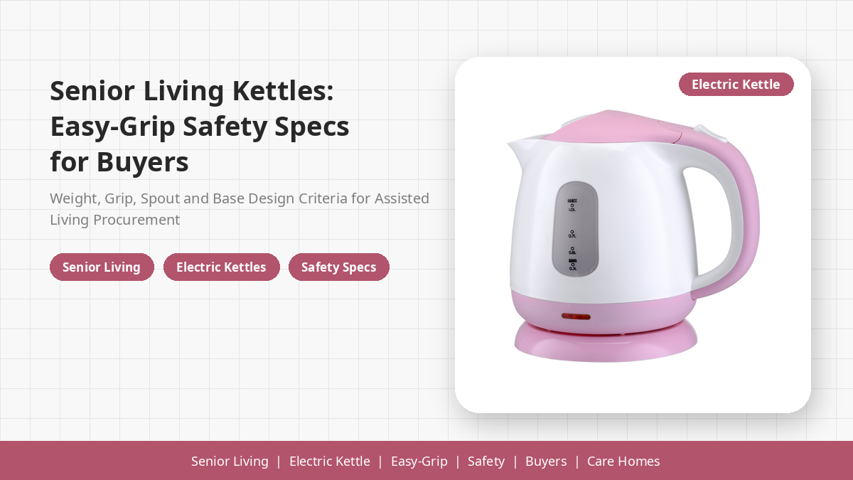 Senior Living Kettles: Easy-Grip Safety Specs for Buyers