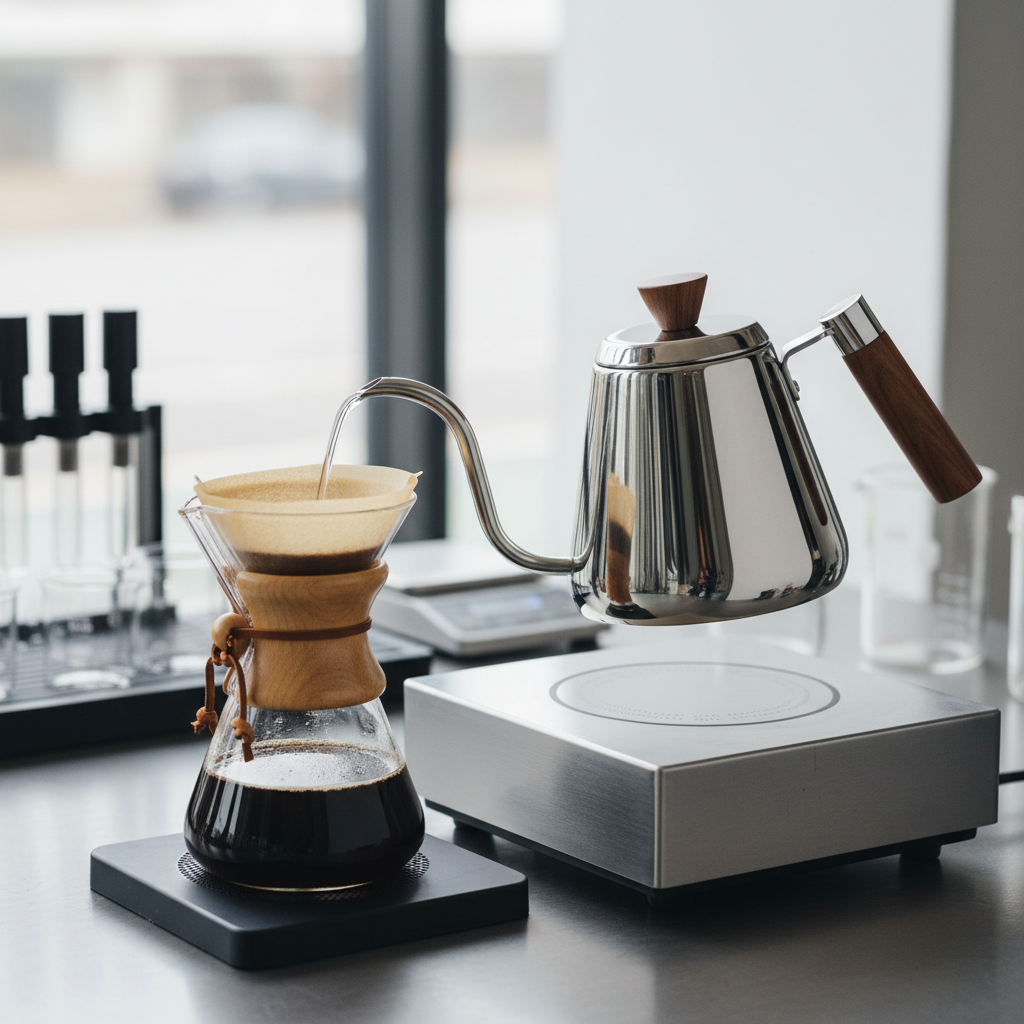 Мэргэжлийн кофе чанах зориулалттай галууны хүзүүтэй данх