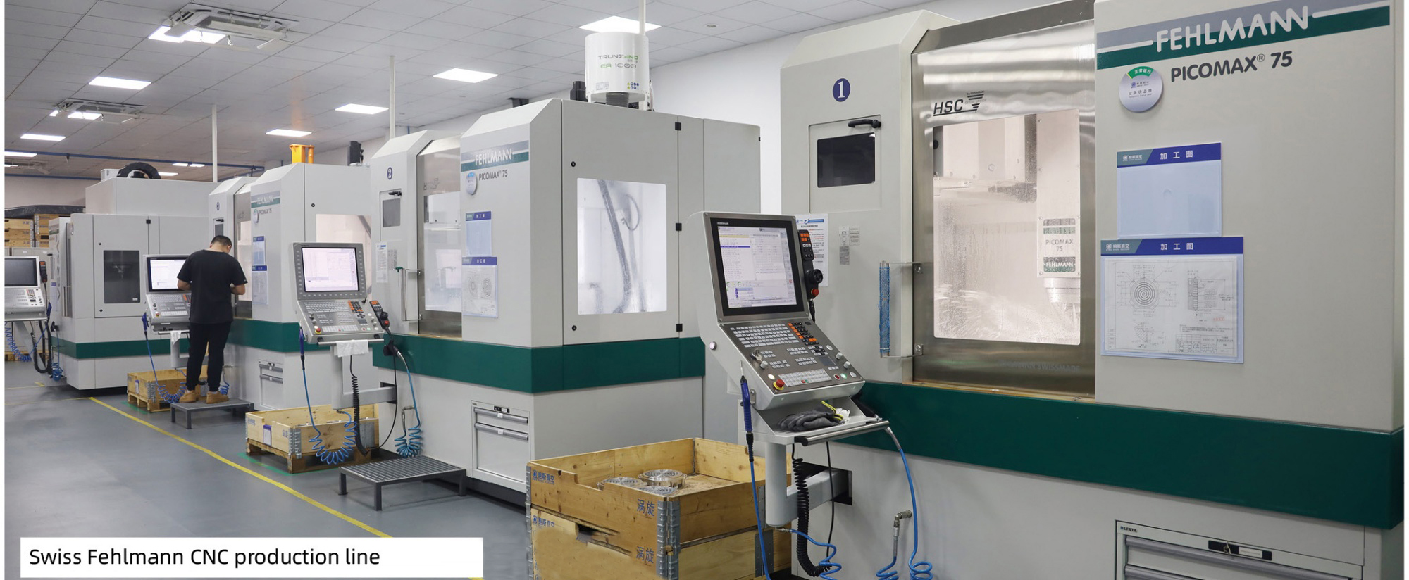 Zwitserse Fehlmann CNC-productielijn