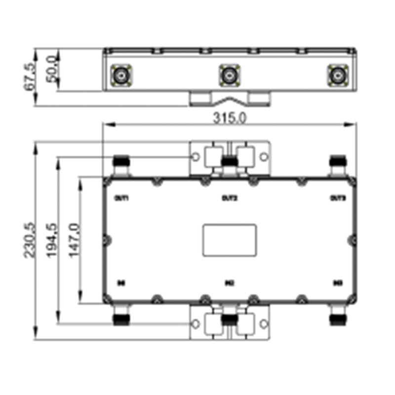 698-2700MHz Ultra-Low PIM Hybrid Combiner 95333XXX (2).jpg