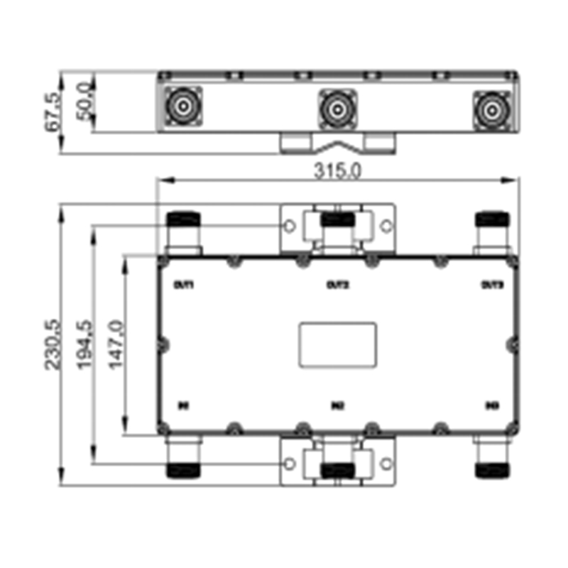 698-2700MHz Ultra-Low PIM Hybrid Combiner 95333XXX (3).jpg