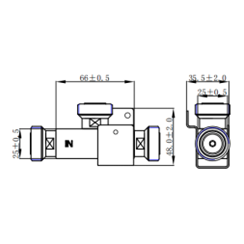 Low PIM RF Tapper with N & 4.3-10 Connectors 952XXXX7V30 (5).jpg