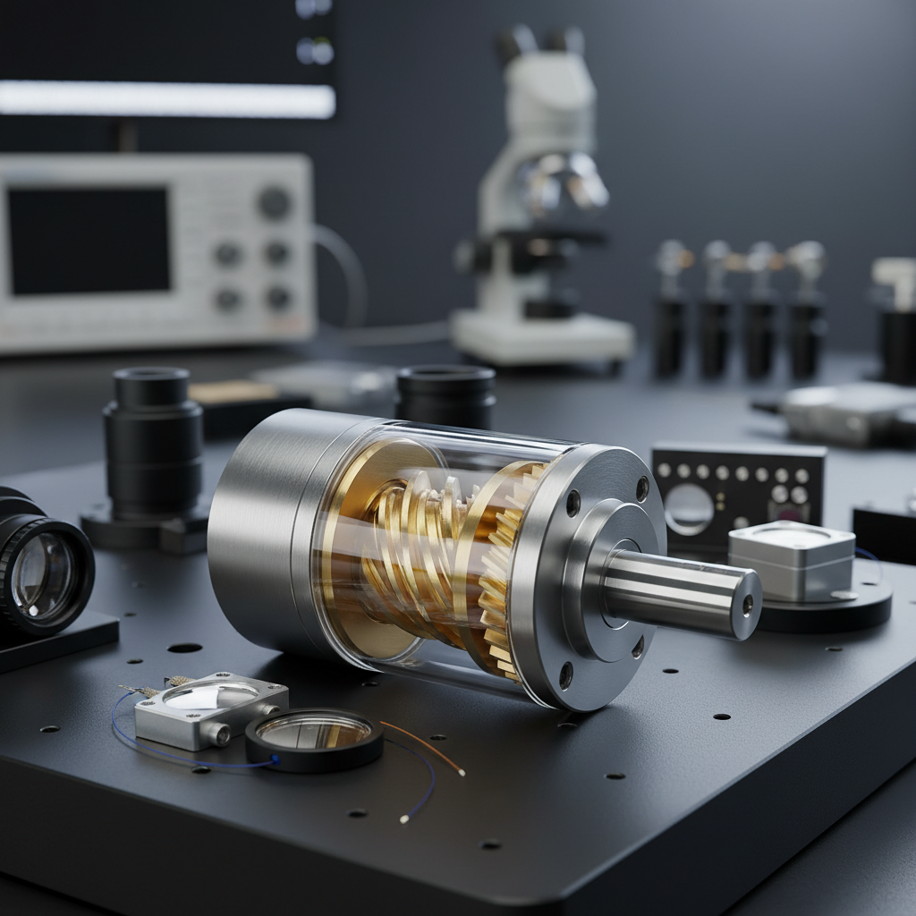 Helical Geared Motor For Optical Precision Instruments