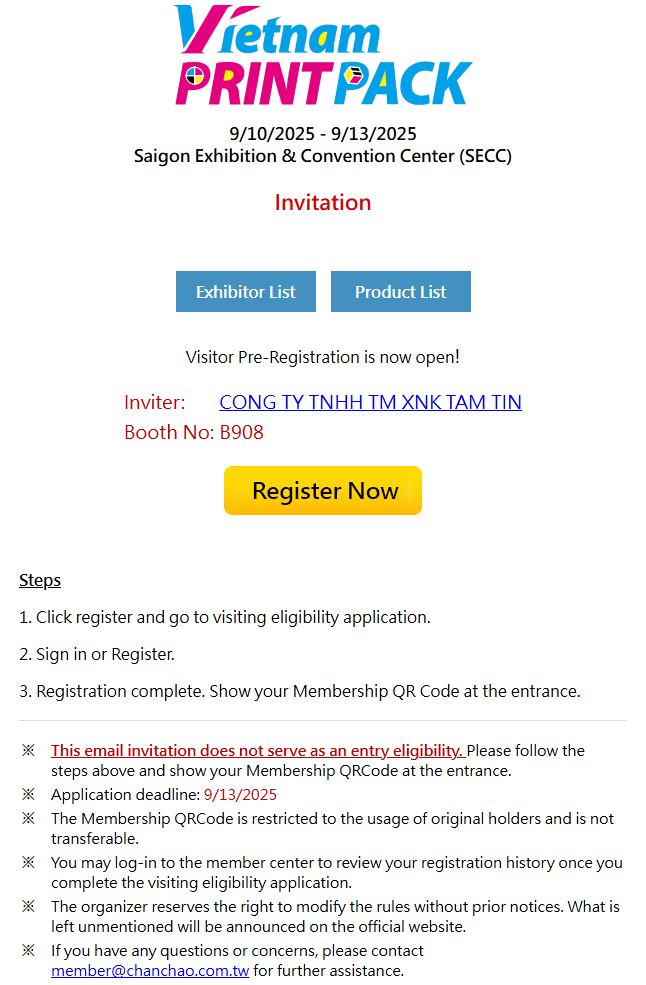 The 23rd Vietnam Ho Chi Minh International Printing & Packaging Industry Exhibition