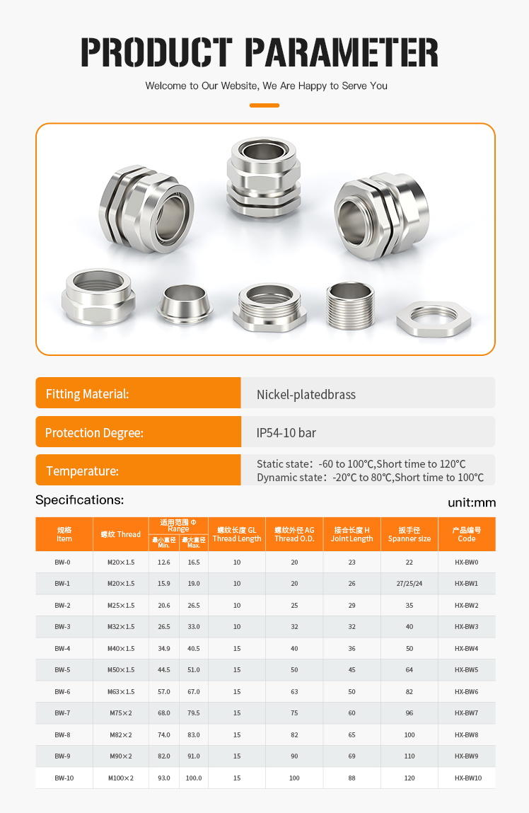 4.BW Cable Gland with Waterproof IP68 and UL Certification.jpg