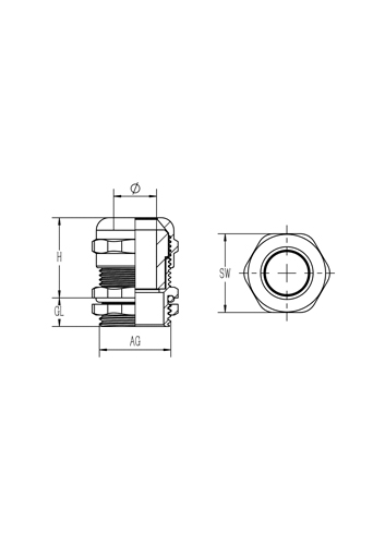 NGS High Temperature Resistance Metal Cable Gland with UL and IP68.jpg