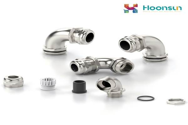Ingenuity in Details: Hoonsun Metal 90-Degree Cable Gland, The Reliable Choice for Industrial Connection