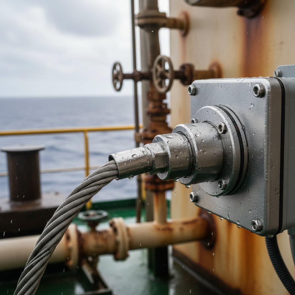 Single Compression Gland For Marine And Offshore Equipment