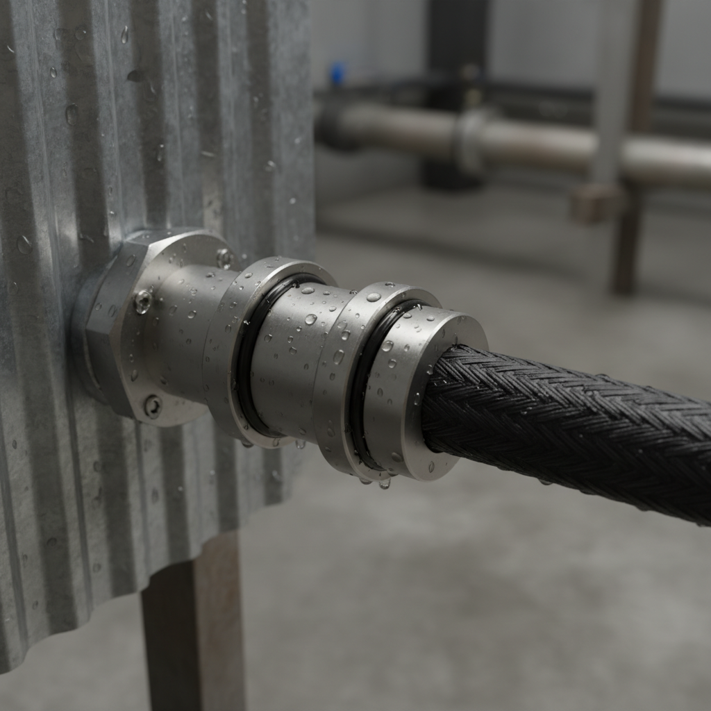 Double Lock Cable Gland For Waterproof Wire Protection