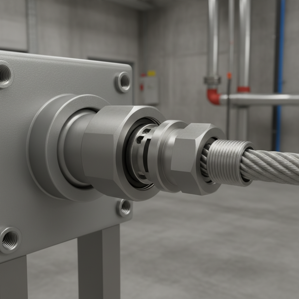 Single Cable Gland For Armored Cable Management