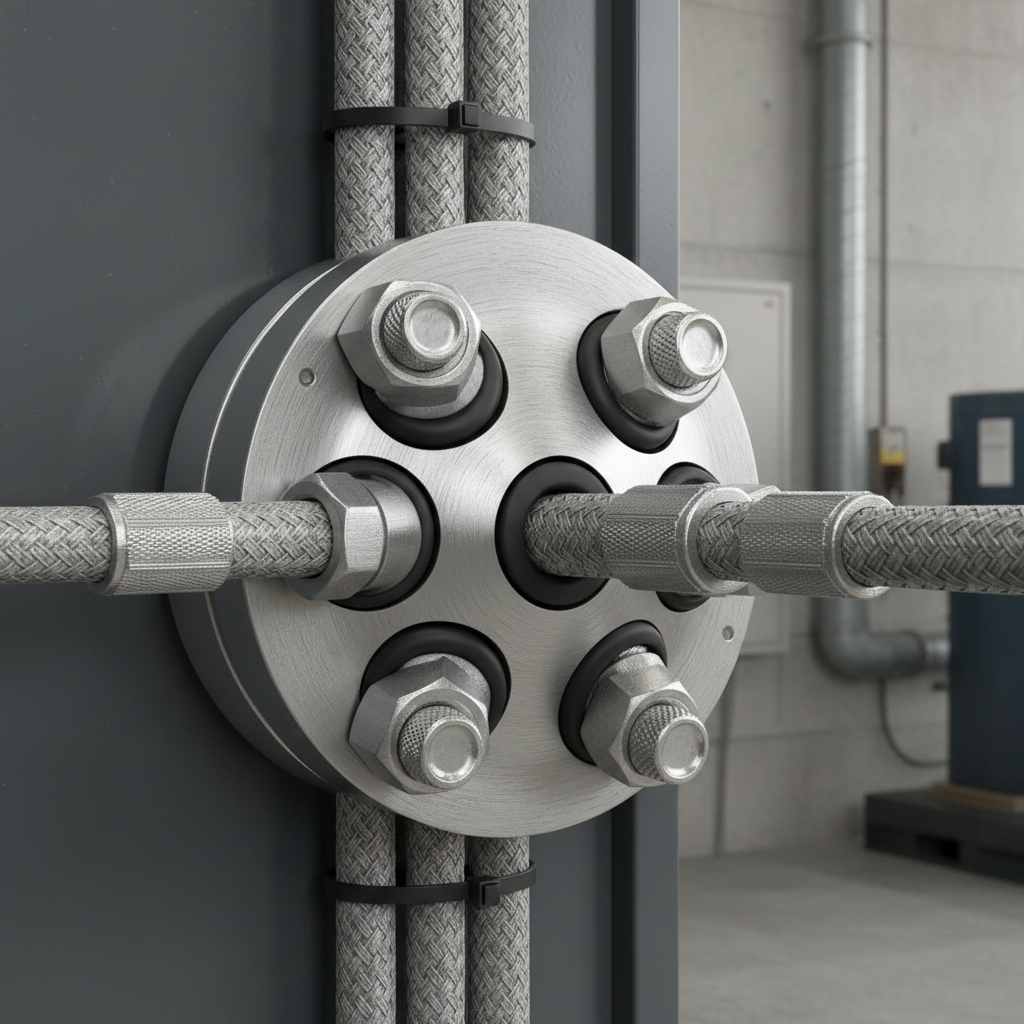 Multiple Hole Cable Gland For Armored Cable Management