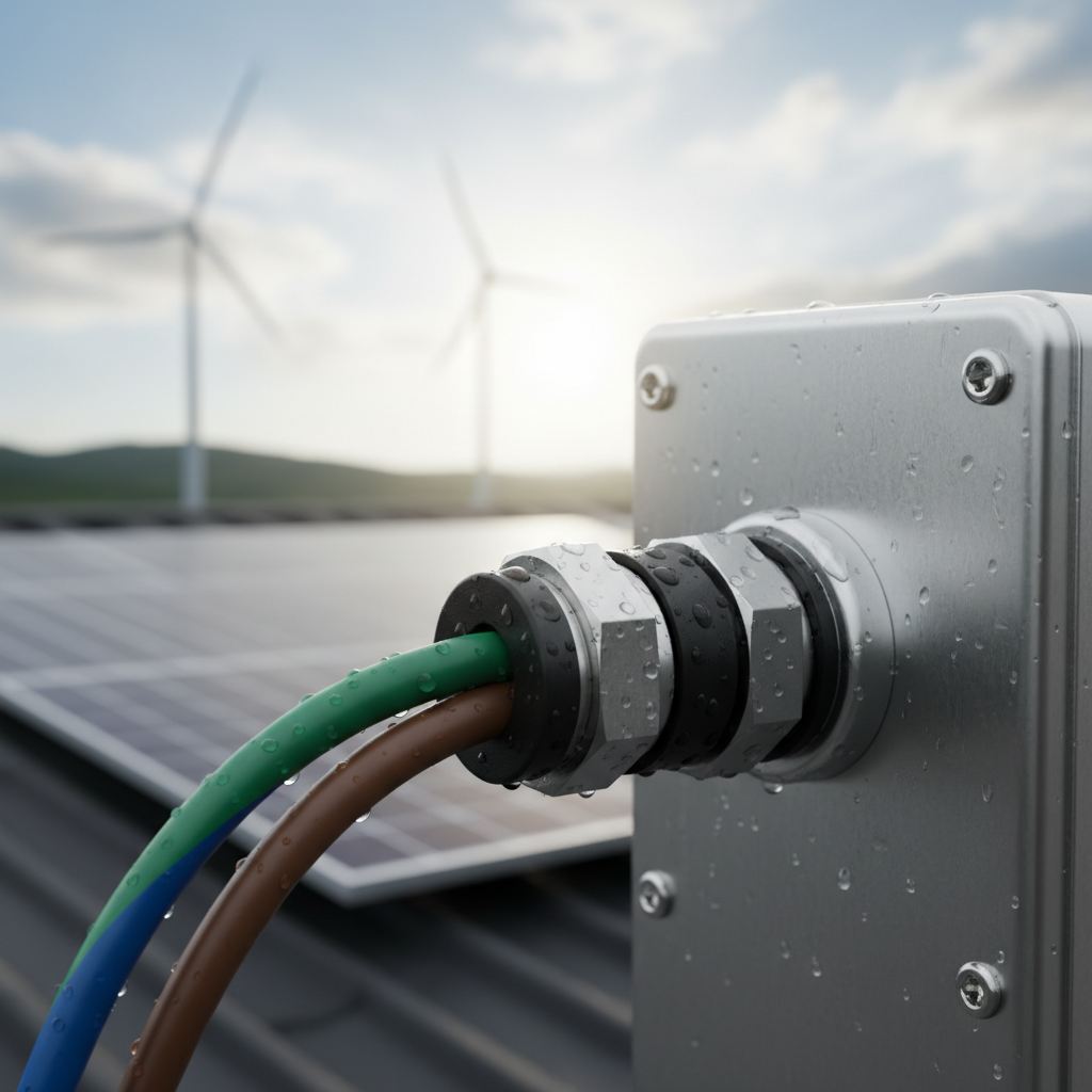 Single Cable Gland For Renewable Energy Systems