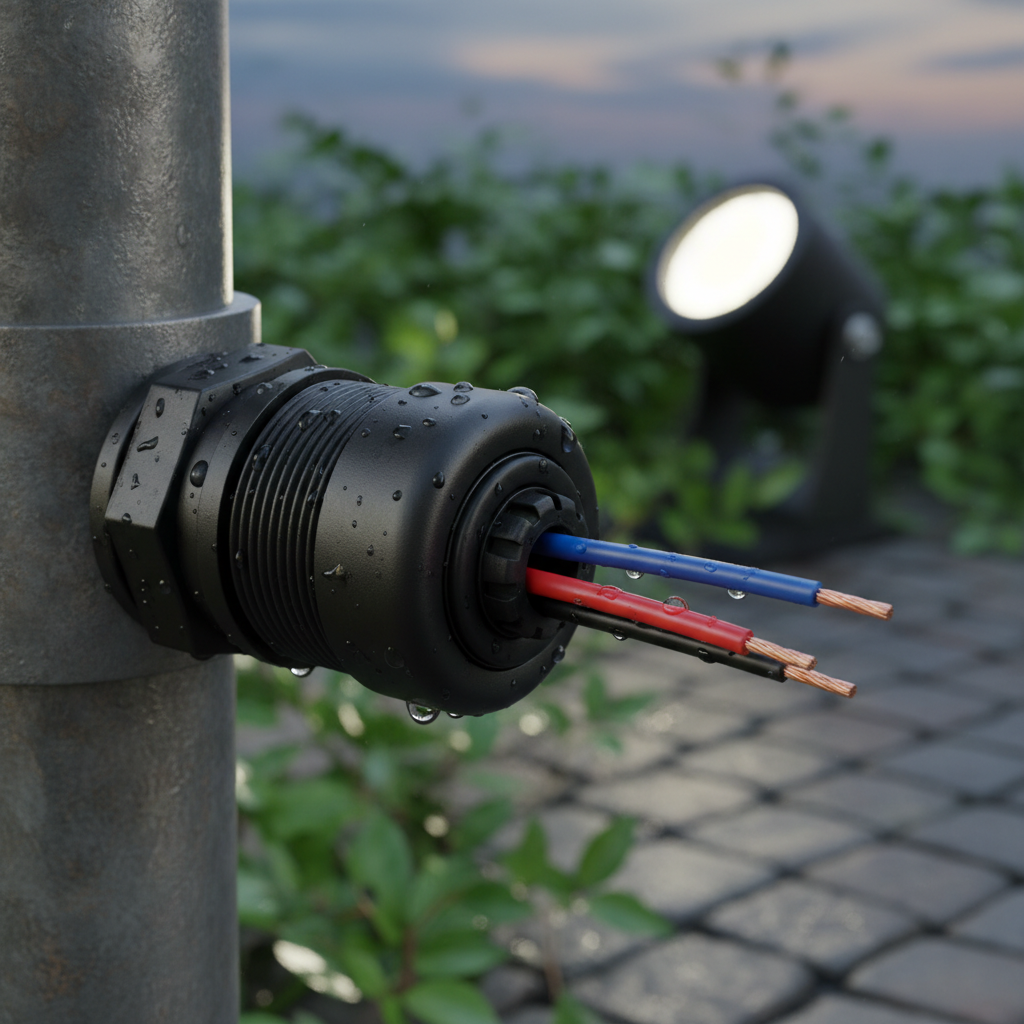 Cable Gland Small For Outdoor Lighting Connections