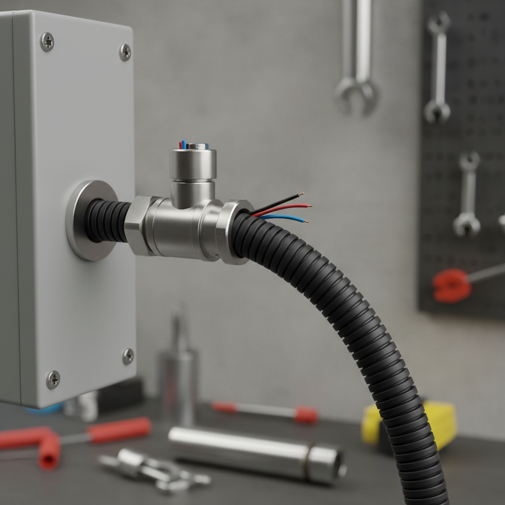 Single Cable Gland For Flexible Conduit Assemblies