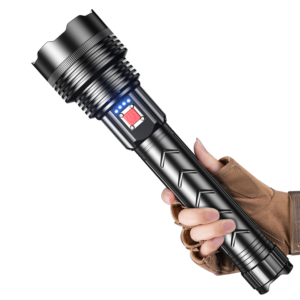 1300LM Wiederaufladbare Taschenlampe, 5200mAh wasserdicht, SS-T40 Lichtquelle, 7000K kaltweiße LED (1).jpg