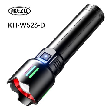 Laser Flashlight W523D 10800mAh Rechargeable 600M IP45 Zoom Function