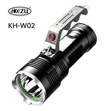 Rechargeable Handheld Flashlight 1500LM P50 LED 50H with Lanyard