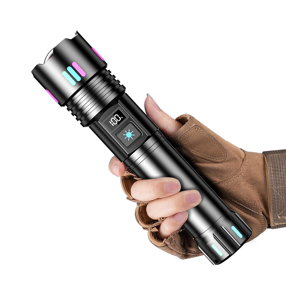 W511A Laser 500M Rechargeable Zoomable 2000LM High Brightness IP45 Torch (1).jpg
