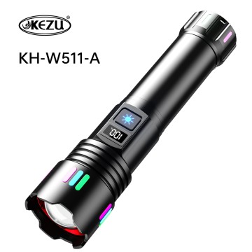 W511A Laser 500M Rechargeable Zoomable 2000LM High Brightness IP45 Torch
