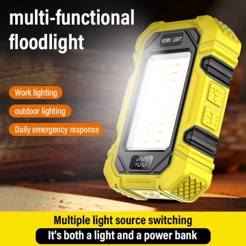 Multi-use 10000mAh Magnetic Camping Lamp & Power Bank - High Capacity