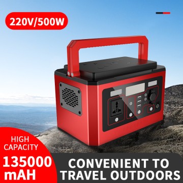 high capacity all-in-one power station portable solar generator multi-functional power bank charger camping lights heavy duty off-grid outdoor photography power supply emergency battery backup  for