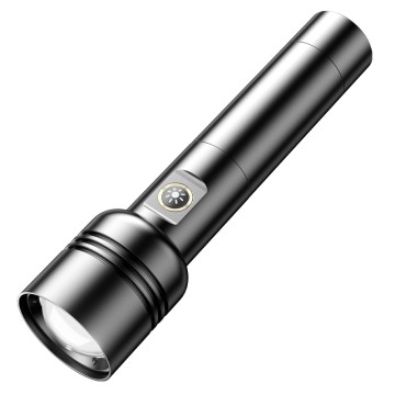Rechargeable Tactical Flashlight High Lumens, 30W White Laser LED Super Bright Flashlight with 5000mAh 26650 Battery, Zoomable IPX6 Waterproof Searchlight for Camping, Hiking, Emergency - Gift Box Inc