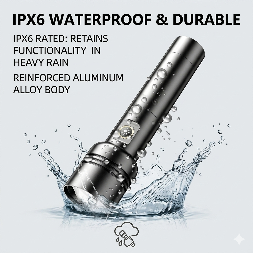 Flashlight structural details