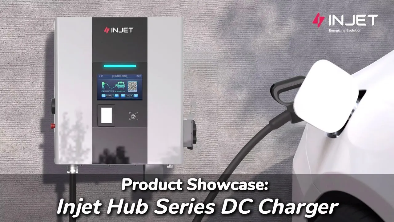 "INJET Hub" Serio DC EV Ŝargilo - Malgranda laŭ grandeco, Granda laŭ kapablo