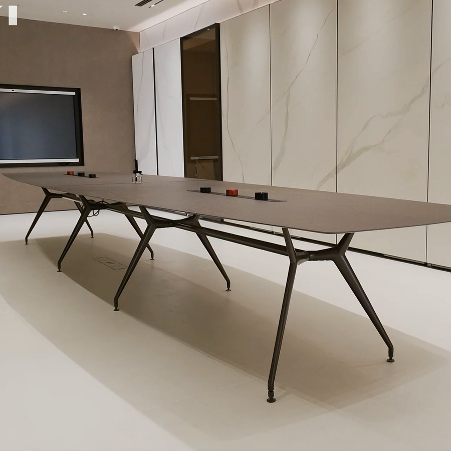 Premium aluminum leg office conference table
