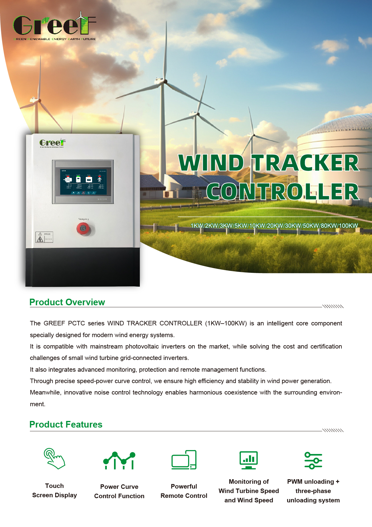 Controler eolian seria PCTC