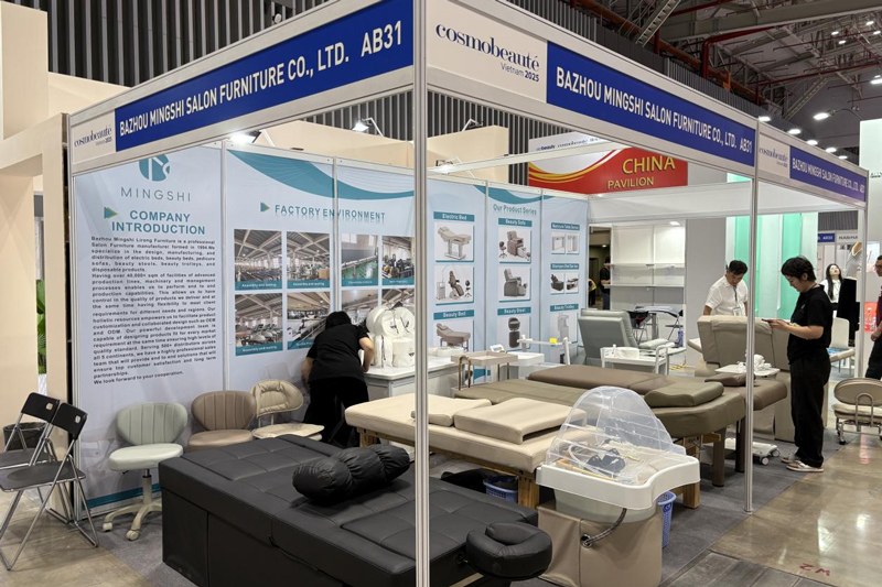 Mingshi salon furniture makes a mark at cosmobeaute vietnam 2025: showcasing innovation and building stronger connections