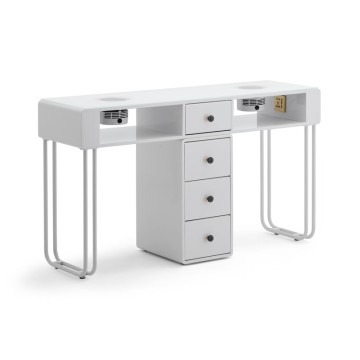 Beauty Trolley 568-170 With 3 Layer Painting Finish And 3 Layer Rack With Middle Drawer