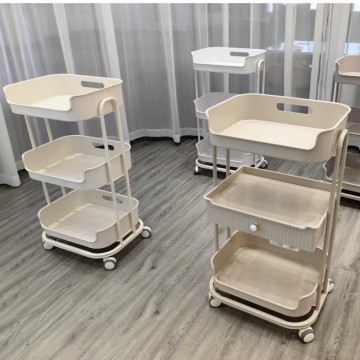 Factory Direct Versatile Salon Trolley Durable Private Makeup Storage Cart With Sliding Drawer