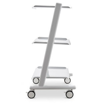 High-quality customized metal 3-tray rolling cart, salon furniture, beauty machine, handcart
