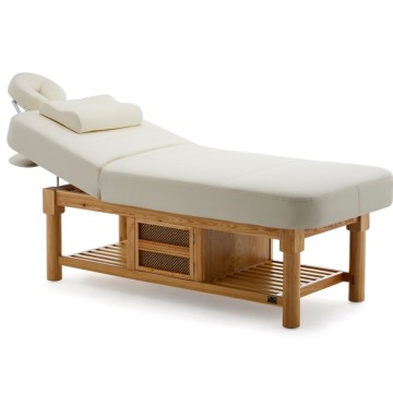 Hight Quality Beauty Salon Furniture Wooden Facial Bed Fashion Designs Body Massage Table Beauty Bed for Sale