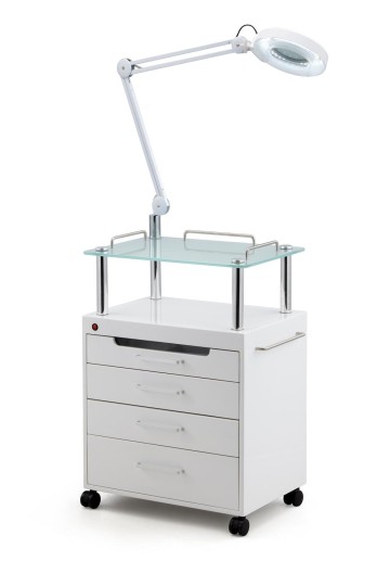 Chariot cosmétique, chariot de beauté, chariot médical, lampe de chevet avec lumière froide LED, armoire de désinfection UV à ozone, lampe de tatouage