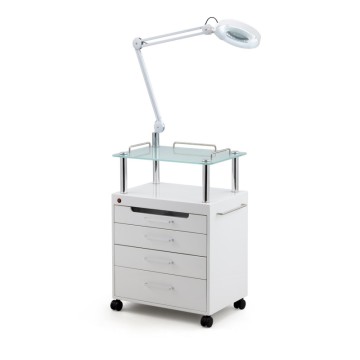 Cosmetic Cart Beauty Trolley Medical Cart Beauty Bed Light With LED Cold Light UV Ozone Disinfection Cabinet Tattoo Lamp