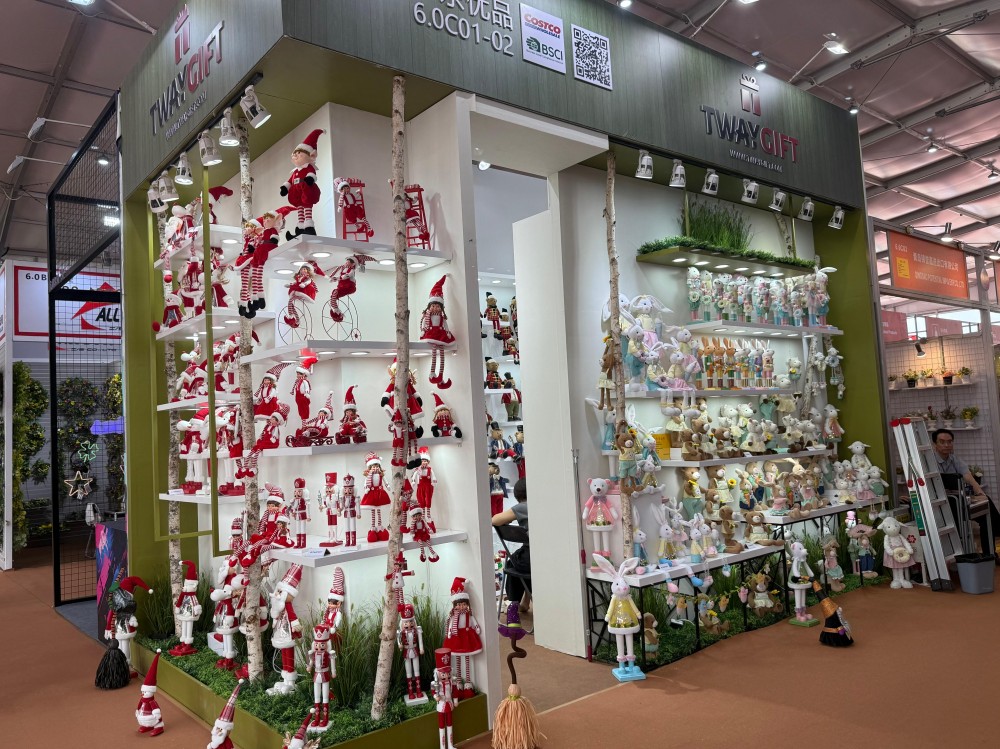Visitors exploring Tway Gifts' seasonal products